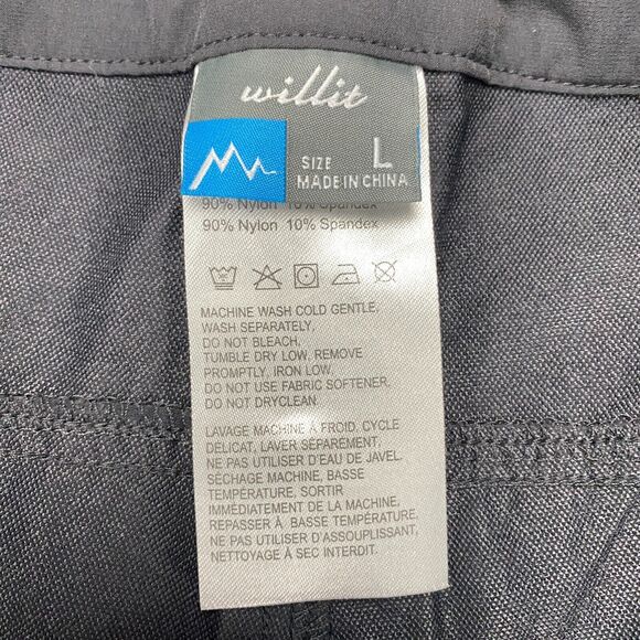 Willit Athletic Outdoor Cargo Shorts Womens Large Gray Stretch Zip Pockets Golf - Picture 6 of 11